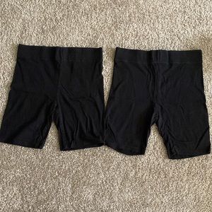 3 FOR $30 Two pairs of Forever 21 biker shorts